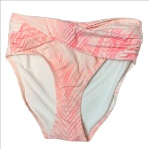 CALIA high rise soft palm coral swim bottom size XS